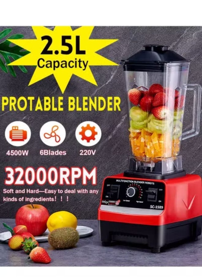 BPA-Free Heavy-Duty Electric Blender Mixer – High-Speed Juicer & Food Processor with Ice Crushing Power, Smoothie Maker & Multi-Function Blander for Shakes, Soups & Frozen Drinks**