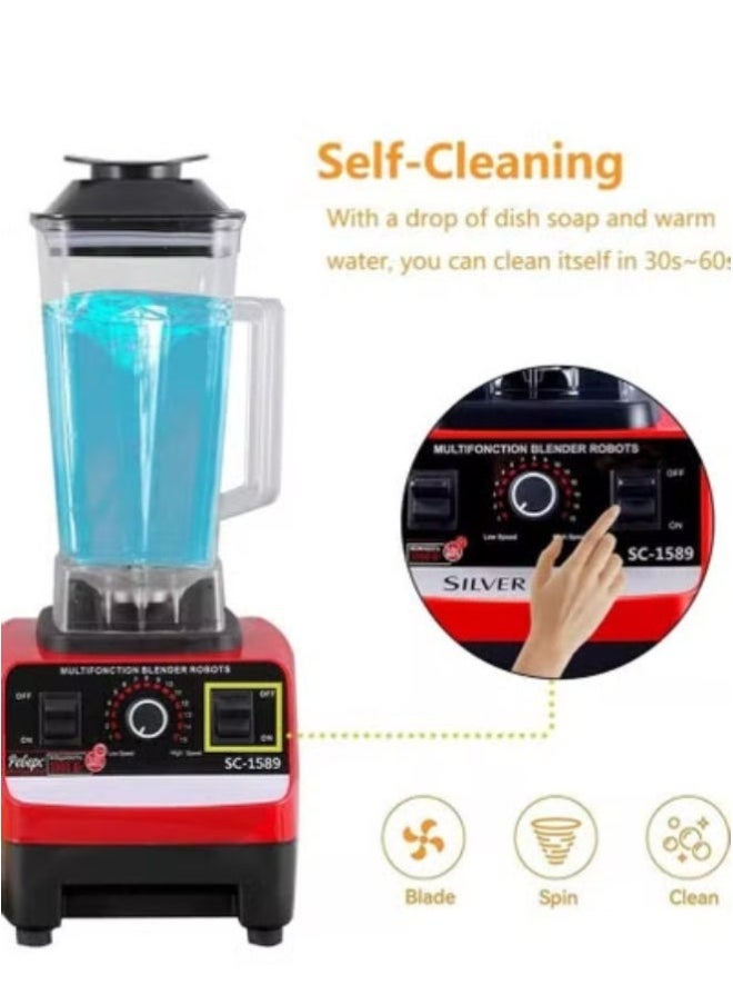 BPA-Free Heavy-Duty Electric Blender Mixer – High-Speed Juicer & Food Processor with Ice Crushing Power, Smoothie Maker & Multi-Function Blander for Shakes, Soups & Frozen Drinks**