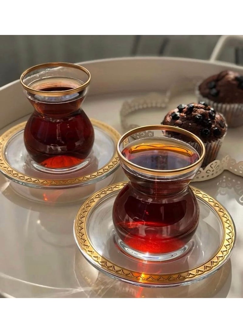 12 Piece Ethnic Tea Set