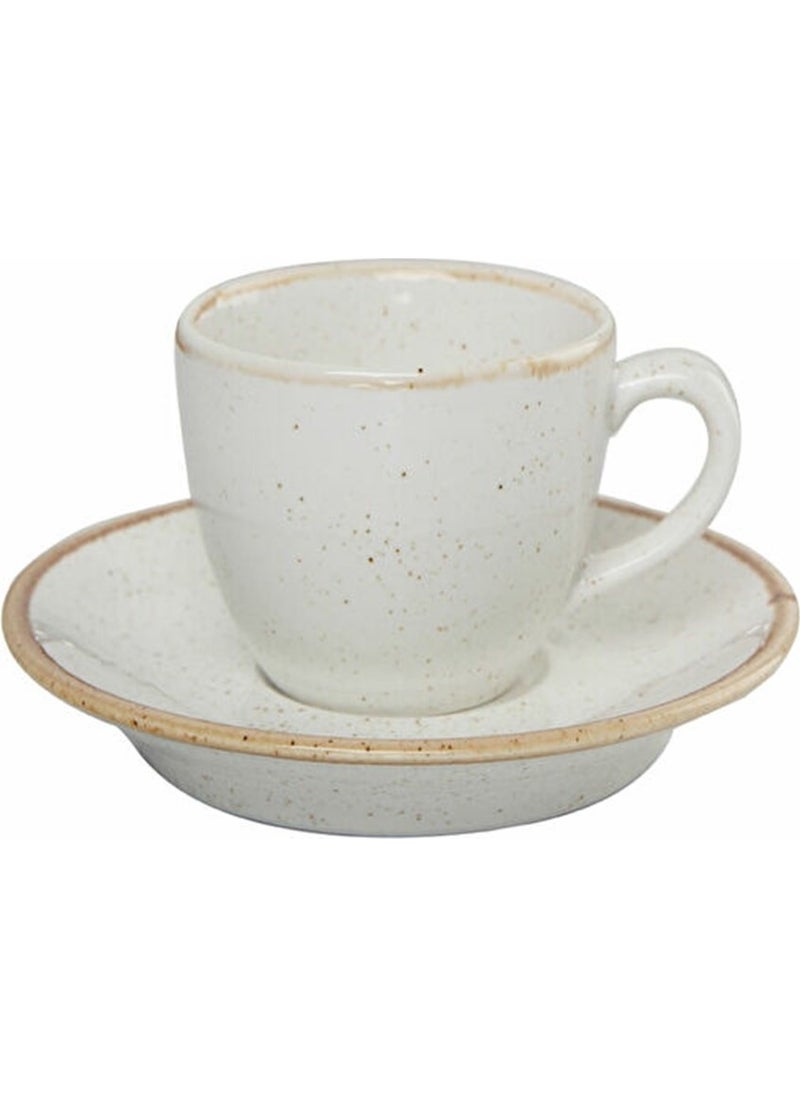 Seasons Beige Saucer Coffee Cup 80 Cc