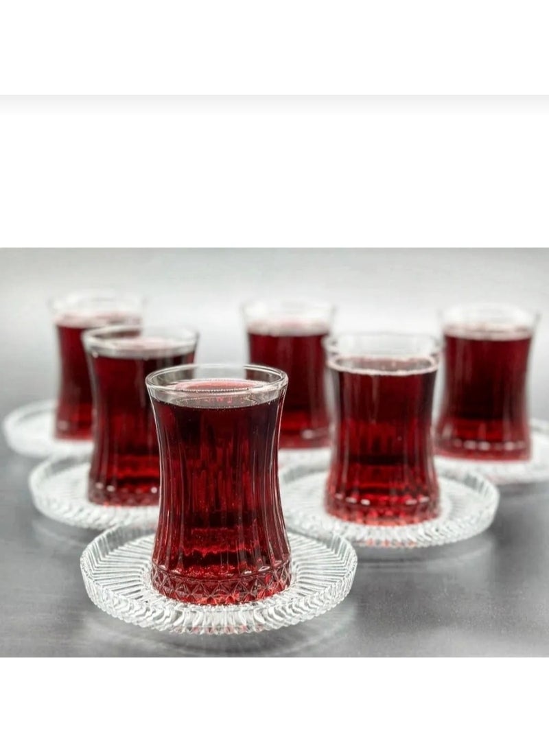 Elysia Tea Cup and Riva Tea Plate Set 12 Pieces