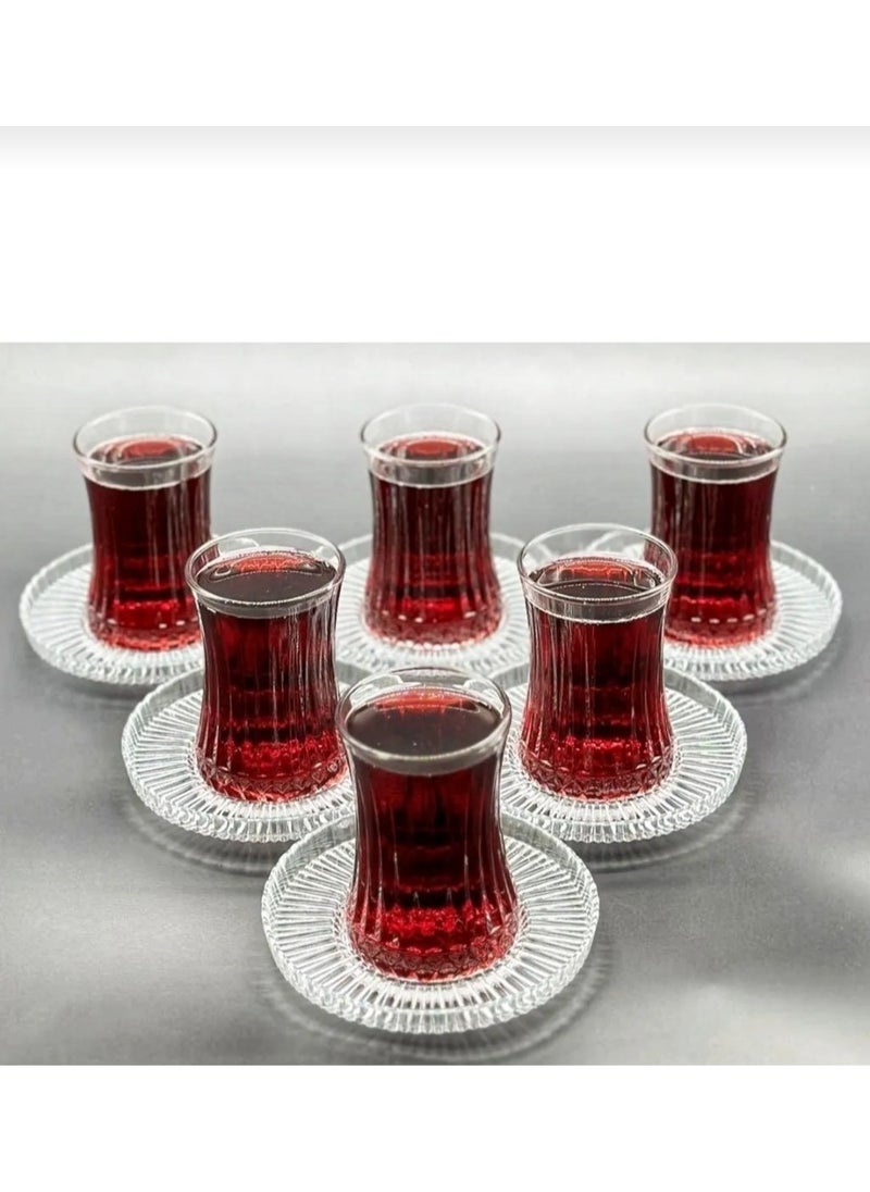 Elysia Tea Cup and Riva Tea Plate Set 12 Pieces
