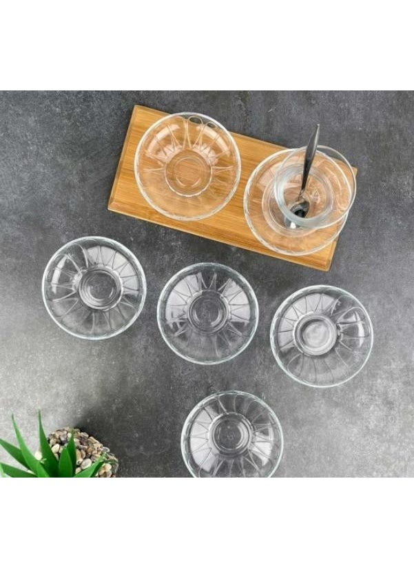 Drop Engraved Tea Plate 12 Pieces
