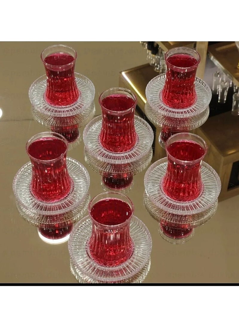 Elysia 6 Tea Cups + 6 Riva Elysia Compatible Tea Plates