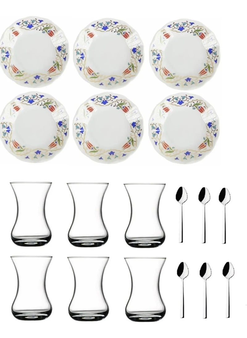 18 Piece Lalenaz Acem Tea Glass Teaware Set 18-Lalenaz-Porland