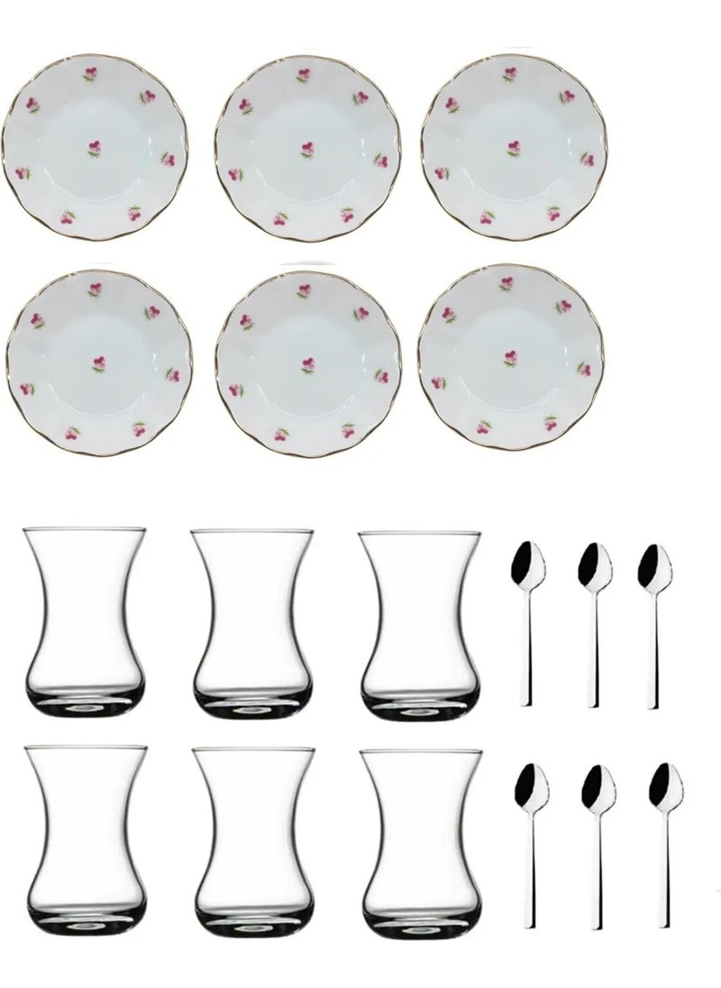 18 Piece Hercai Mineli Persian Tea Cup Set 18-Hercai-Porland