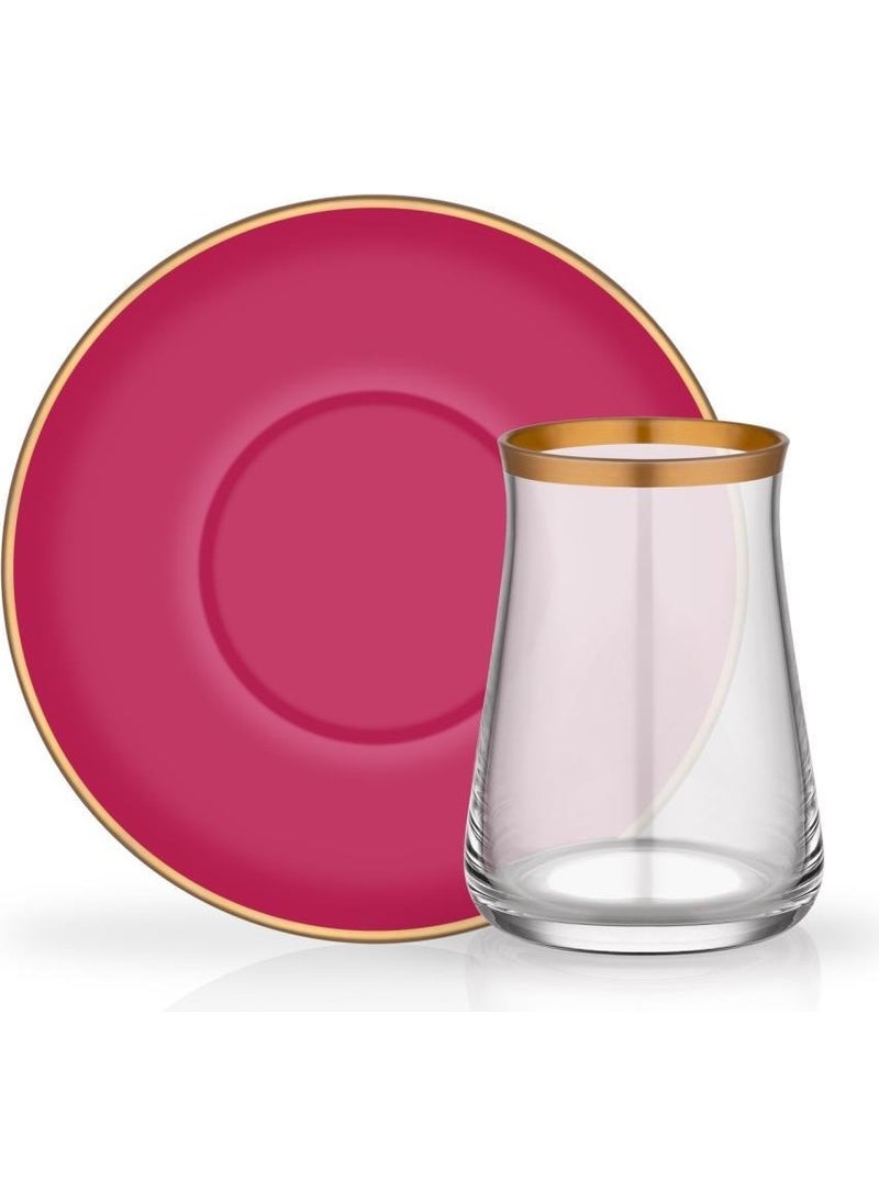Fuchsia Tea Set for 1 Person