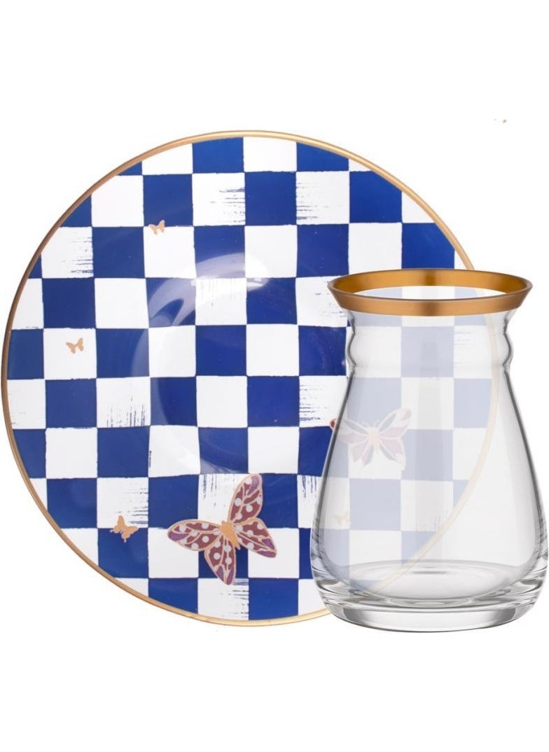 Emma Kobalt Tea Set for One Person