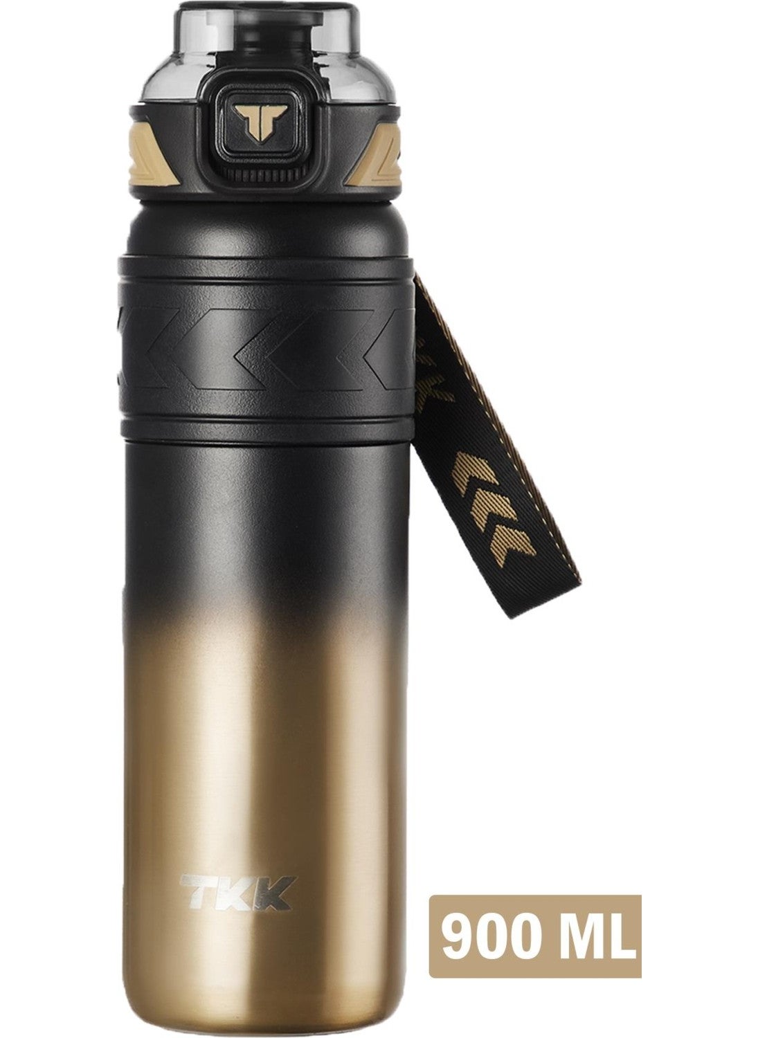 Tkk 900 ml Steel Thermos Dual Use with Straw/Comfortable Drinking -12/24 Hot-Cold- Insulation -TKK2025900ML