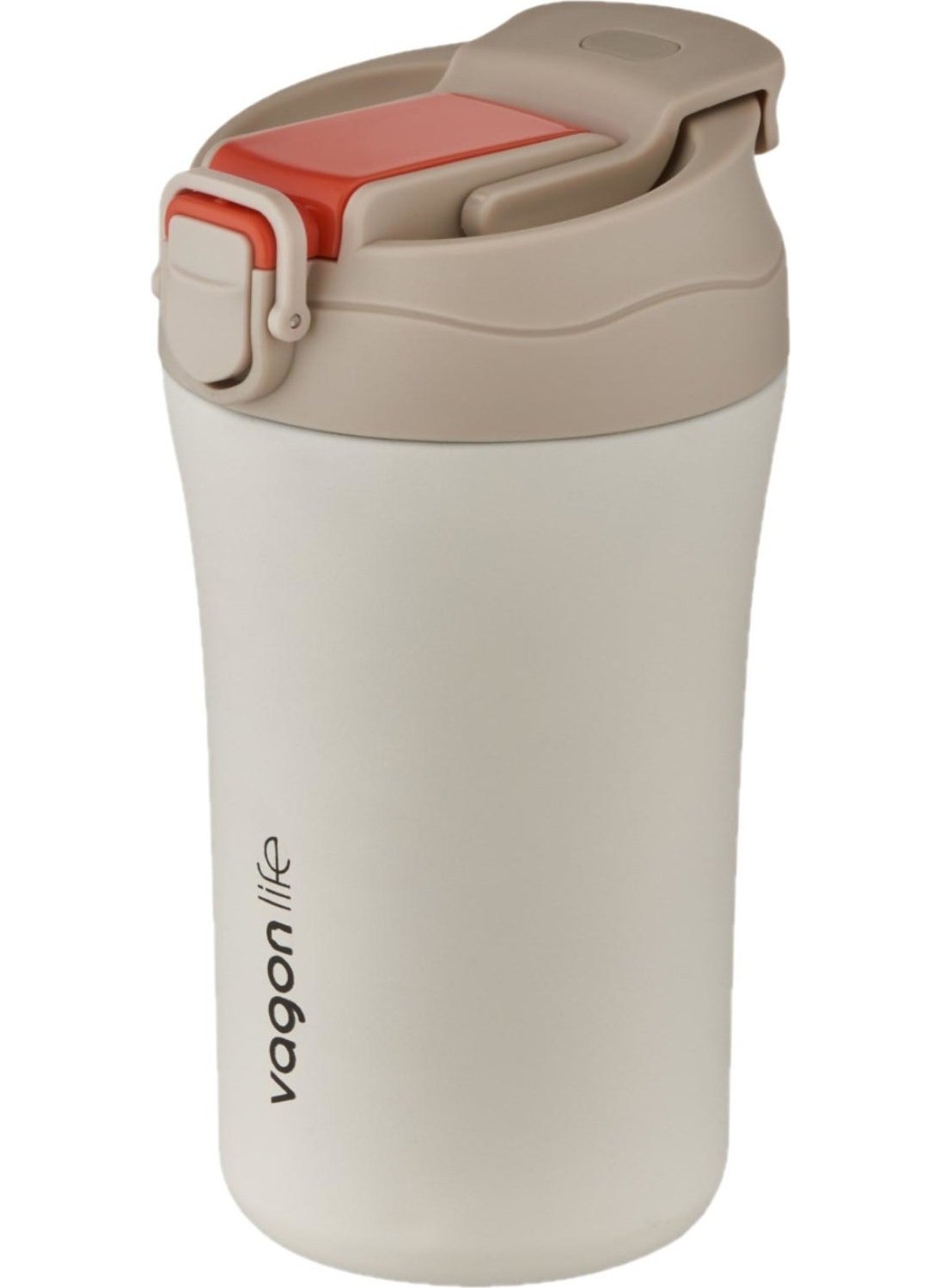 Fiftyfifty Double Lid System 400ML Steel Mug with/without Straw