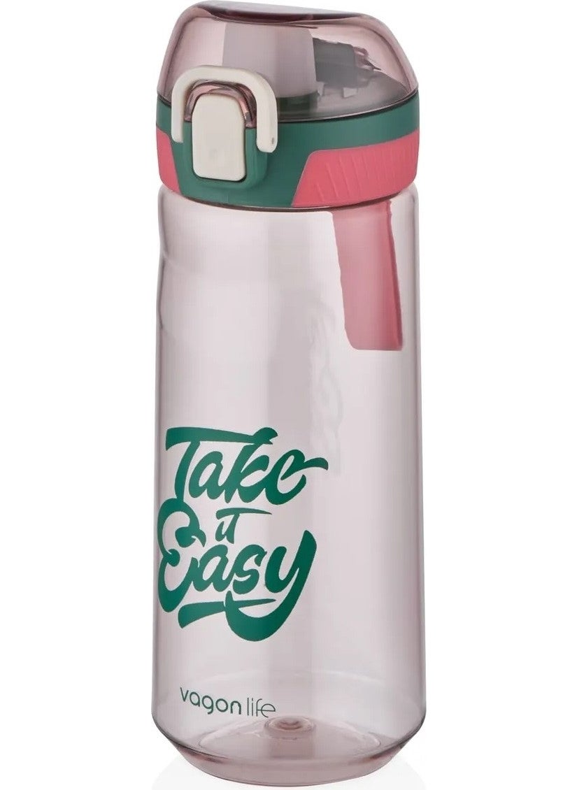 VGN6611 660ML Take Easy Flask Green-Red