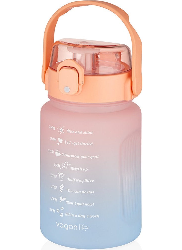 Motivation Flask with Straw 1000 ml