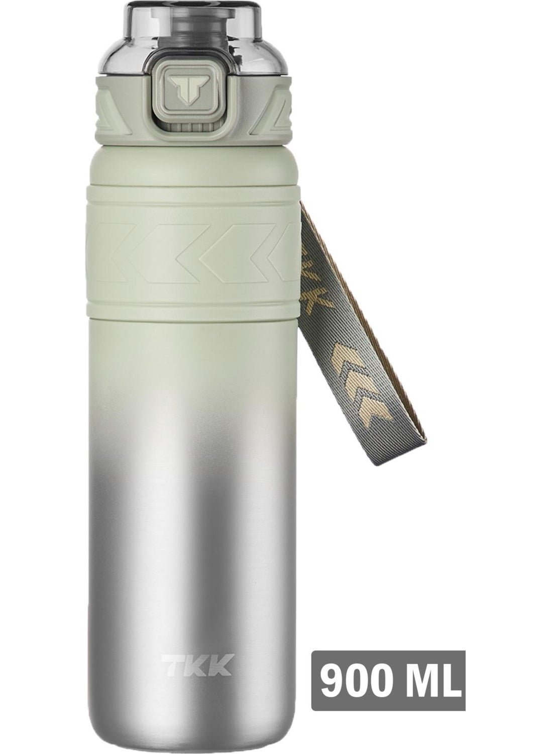 Tkk 900 ml Steel Thermos Dual Use with Straw/Comfortable Drinking -12/24 Hot-Cold- Insulation -TKK2025900ML