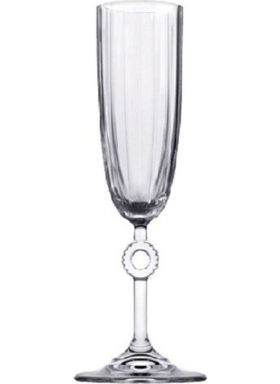 440313 Amore Set of 6 Champagne Glasses with Footed Goblet