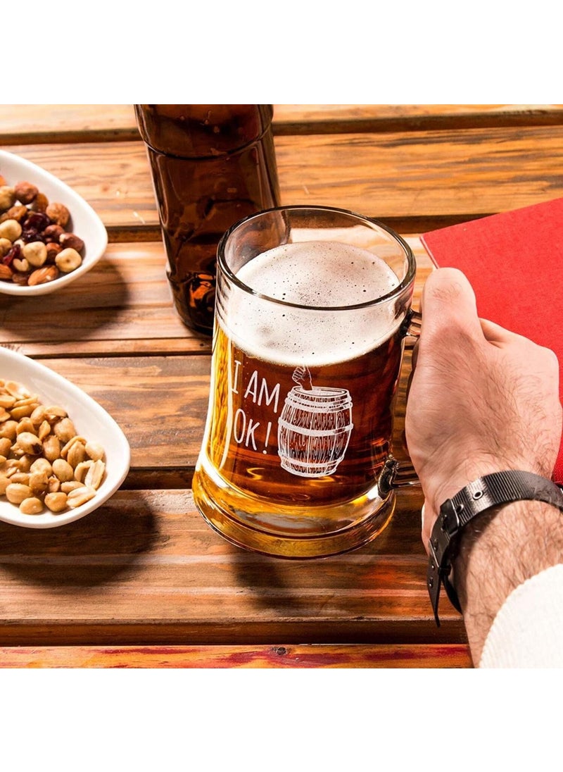 Gift Basket I Am Ok! Designed Argentinian Beer Glass