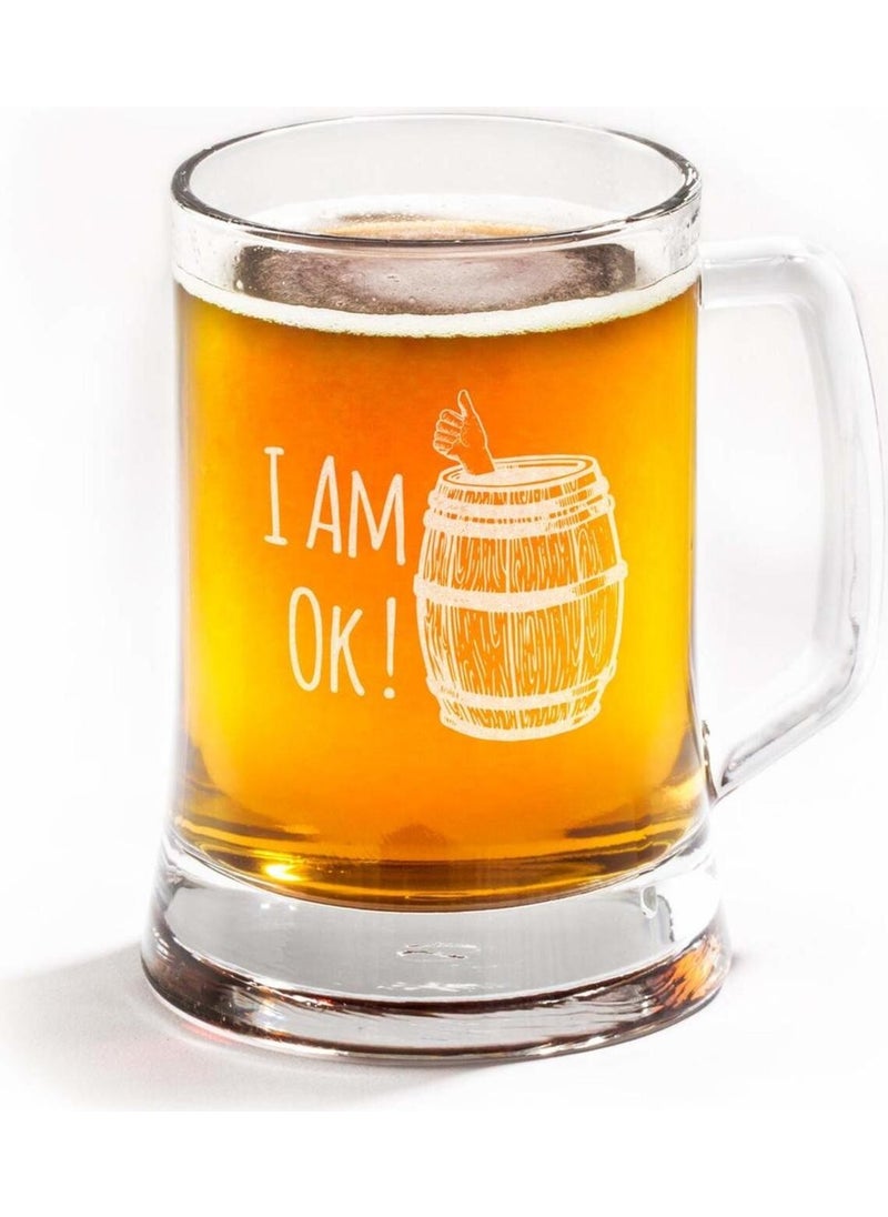 Gift Basket I Am Ok! Designed Argentinian Beer Glass