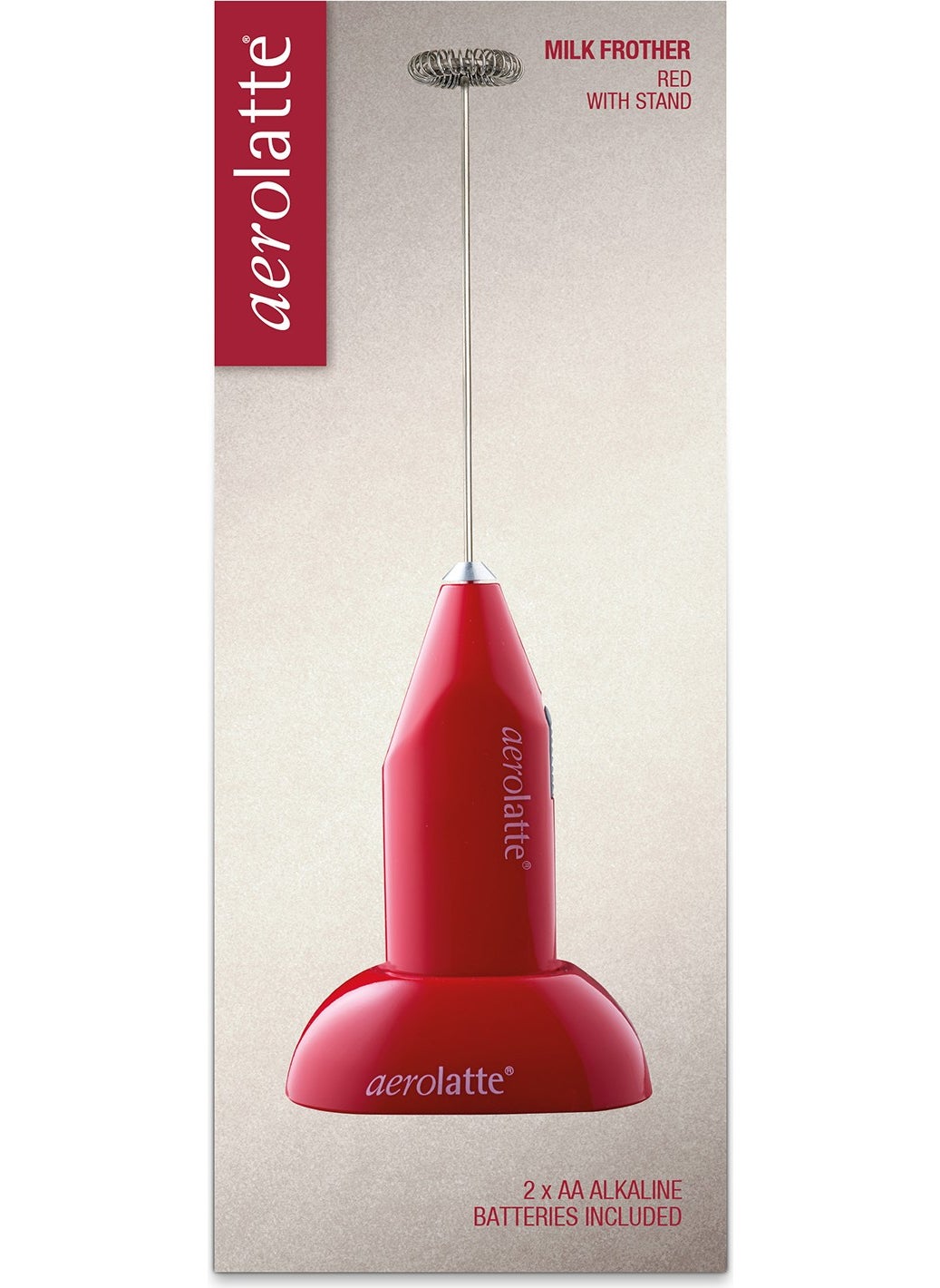 Original Non-Steam Coffee / Milk Frother with Stand Red