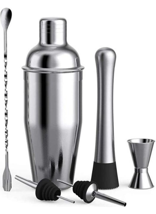 9 Piece Cocktail Set with Stand Advantageous Package Stainless Steel