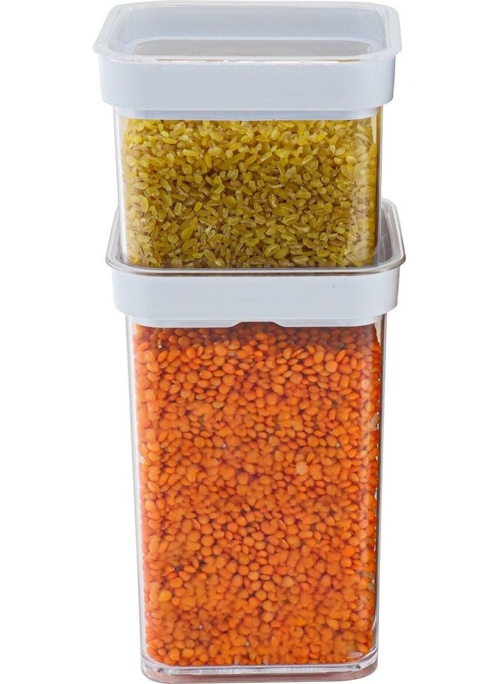 4-Piece Airtight Vacuumed Square Food Storage Container