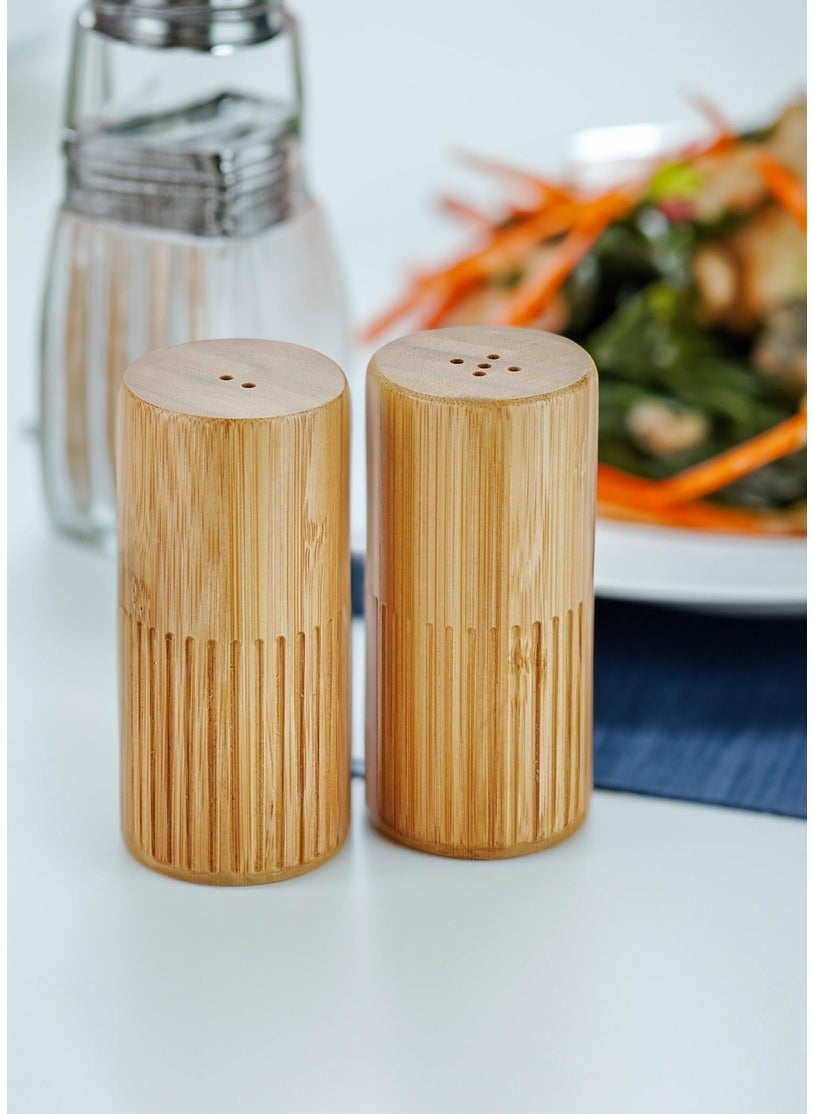 Natura Bamboo Salt and Pepper Shakers Set of 2