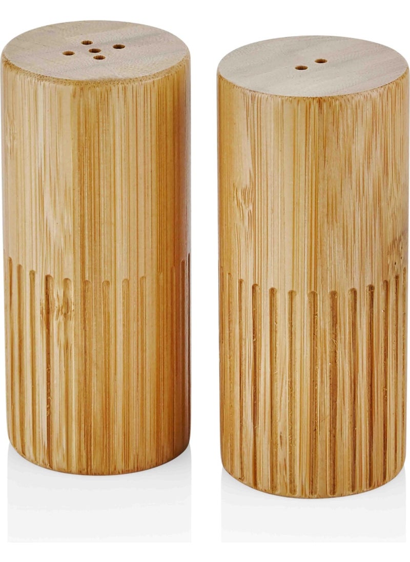 Natura Bamboo Salt and Pepper Shakers Set of 2