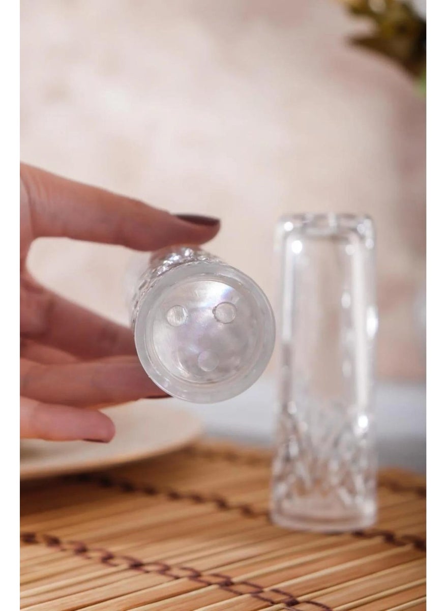Homenıva Agave 2 Piece Glass Salt and Pepper Shakers Set – Salt and Pepper Shakers