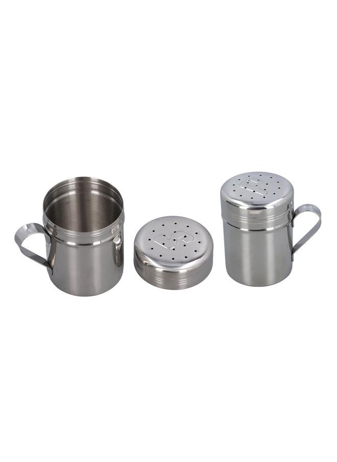2pcs Salt Pepper Seasoning Bottle Professional S Shape P Shape Stainless Steel Seasoning Bottle for Kitchen Camping Outdoor Barbecue