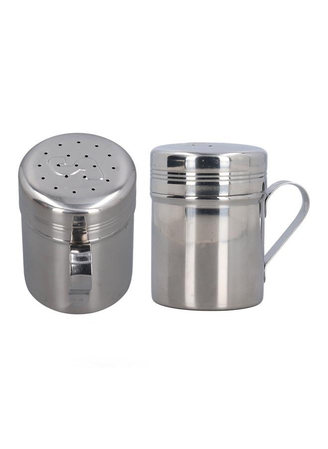 2pcs Salt Pepper Seasoning Bottle Professional S Shape P Shape Stainless Steel Seasoning Bottle for Kitchen Camping Outdoor Barbecue
