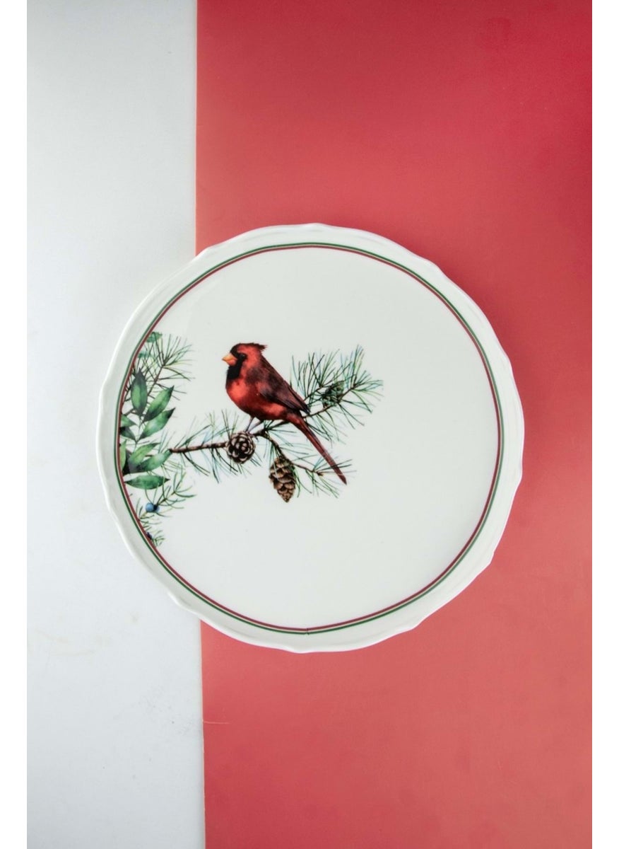 Bursa Porcelain Decor Cardinal Large Porcelain Serving Plate