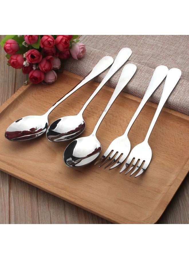 Vodamei Spoon Thickened Stainless Steel Cute Spoon Suit Children Spoon Dessert Coffee Spoon Student Spoon Chopsticks Free Shipping-Specifications:Kunchengˇ 2 Volvo American Korean Children's Spoons