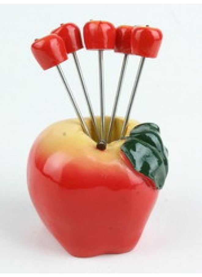 Household Home Creative Love Fruit Fork Fruit Sign Western Restaurant Cute Food Fruit Fork Gift Stainless Steel-Color:Mix More Than 5 10 Fork (random)