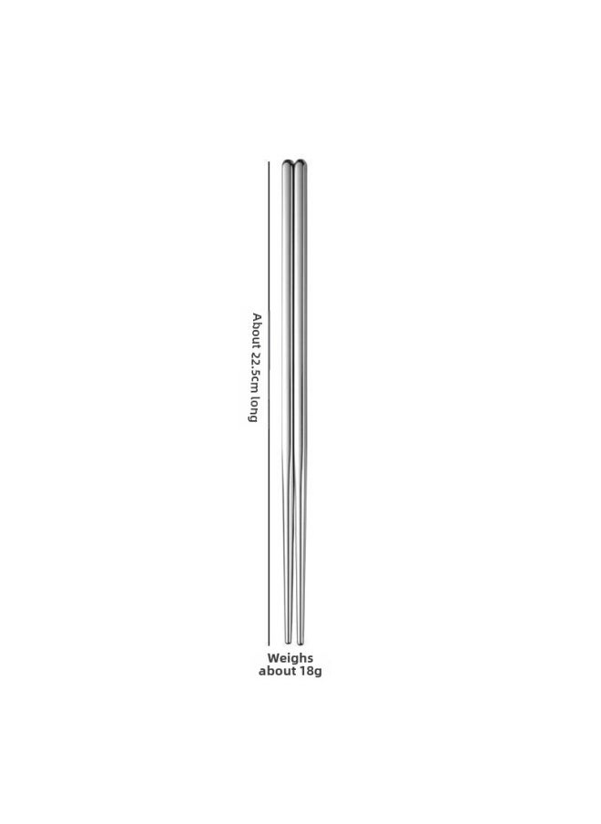 Stainless Steel Portable Tableware Chopsticks Spoon Fork Three-piece Set Student Travel Tableware Suit Single Convenient Box-Specifications:Red With Gold (Model) - Silver Chopsticks (no Anti-slip Texture)