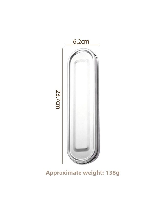 304 Stainless Steel Chopsticks Spoon Student Portable Suit Travel Portable Tableware Three-piece Storage Box-Specifications:304 Stainless Steel-(large Single Box)