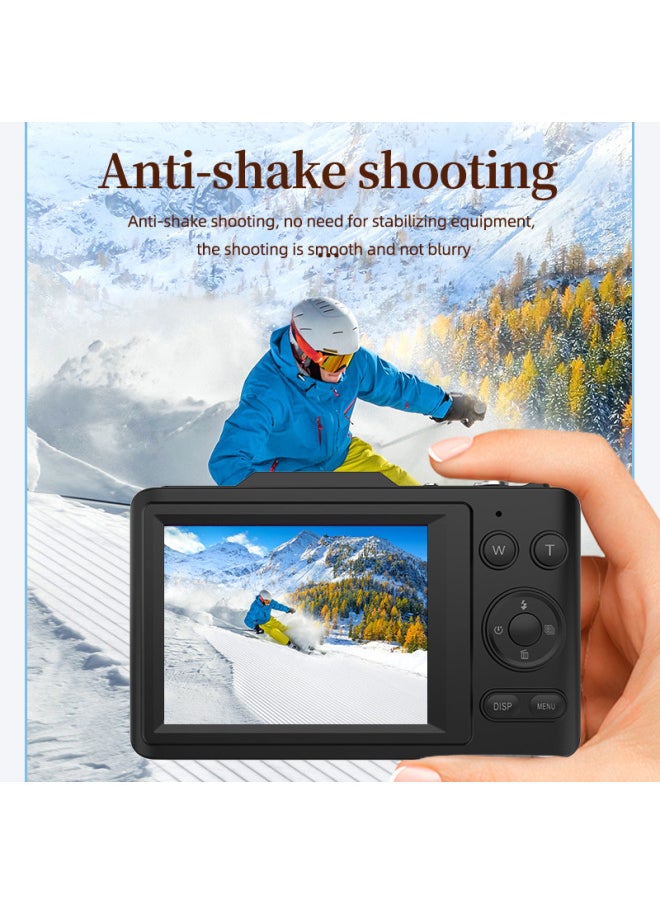 H16 Digital Camera CCD Student Camera 4K SLR Camera 2.8 Inch HD Screen Wholesale-Body Color:H16 White 64G Memory Card Android Huawei Adapter USB Card Reader
