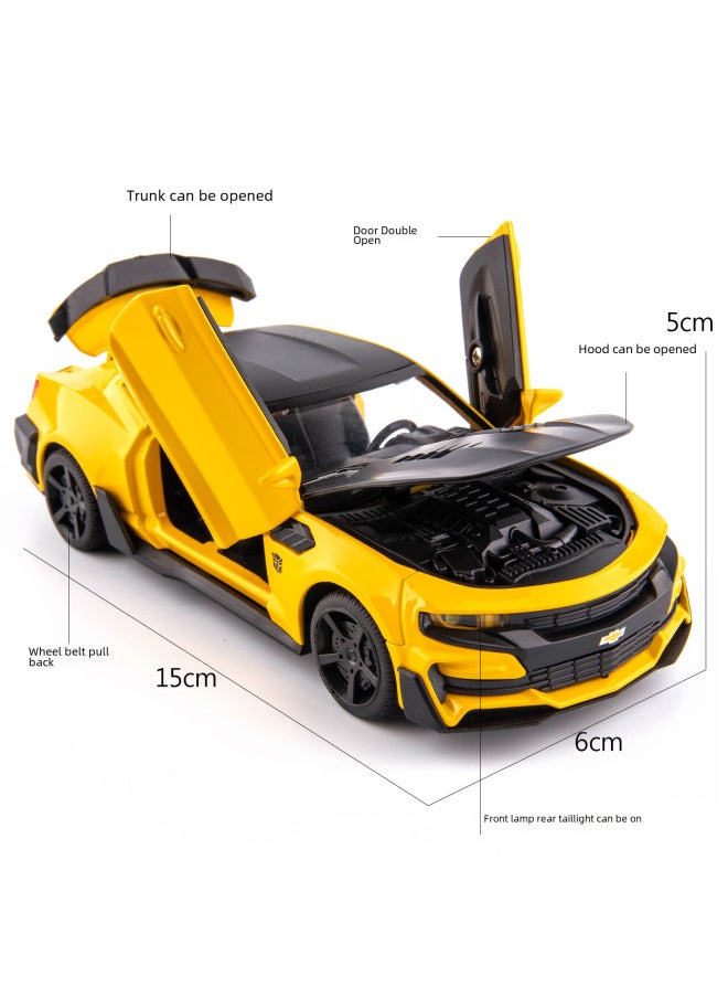 Skyhawk Boxed Simulation 1:32 Bumblebee Alloy Model Sound Lighting Car Children's Toys Gifts Wholesale-Color:Red