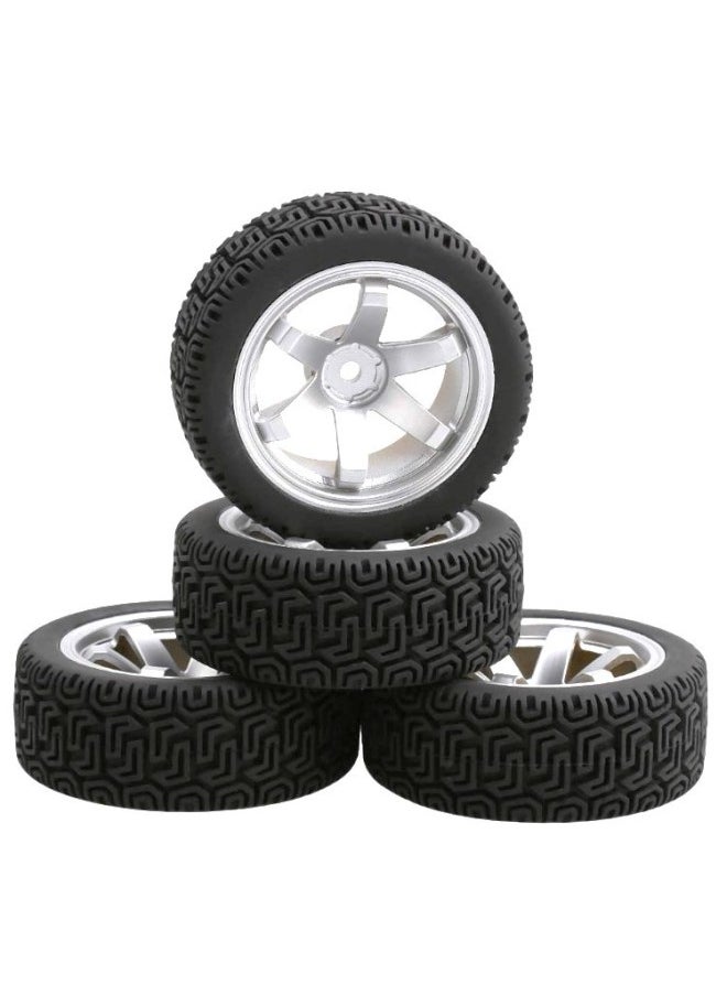 RC Remote Control Car 1 To 10 Model Car Saloon Flat Running Tire Road Racing Tire HSP94123 Flat Sports Car Universal-Color:D5 + B Hub