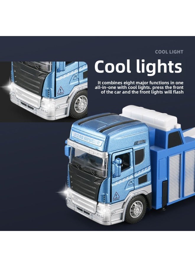 Large Alloy Rescue Car Model Toy Pull Back Sound And Light Simulation Towing Lift Truck A Generation Of Postage-Color:Acousto-optic Alloy Car [engineering Excavator]]