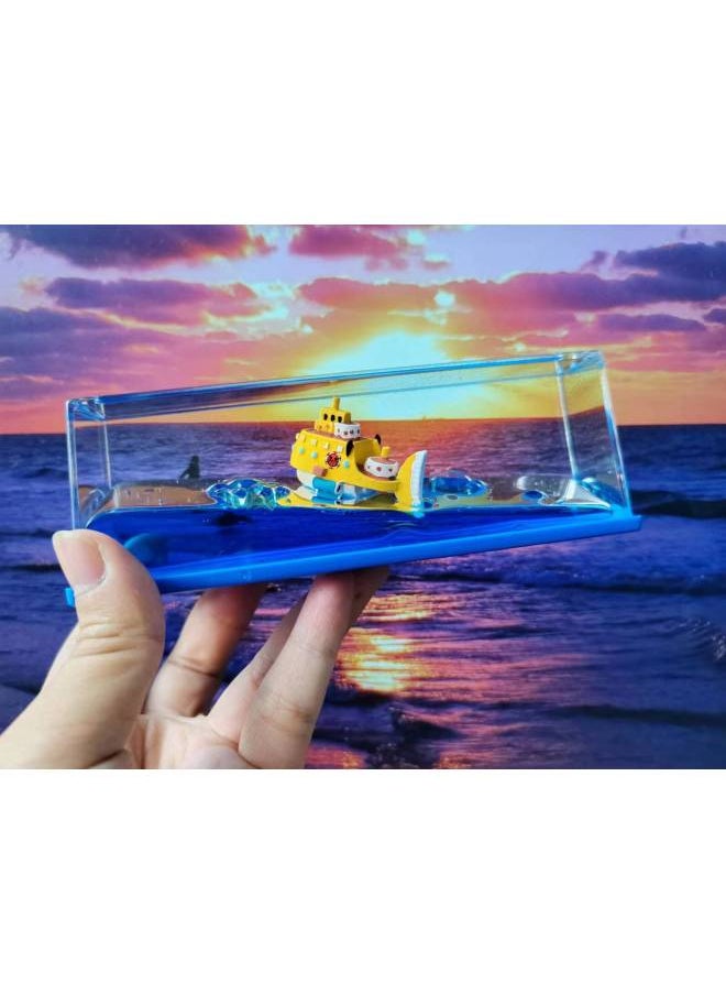 One Piece Drift Bottle Miley Sunshine Fluid Drift Bottle Birthday Gift Sunny Ornaments-Color: Polar Diving Number