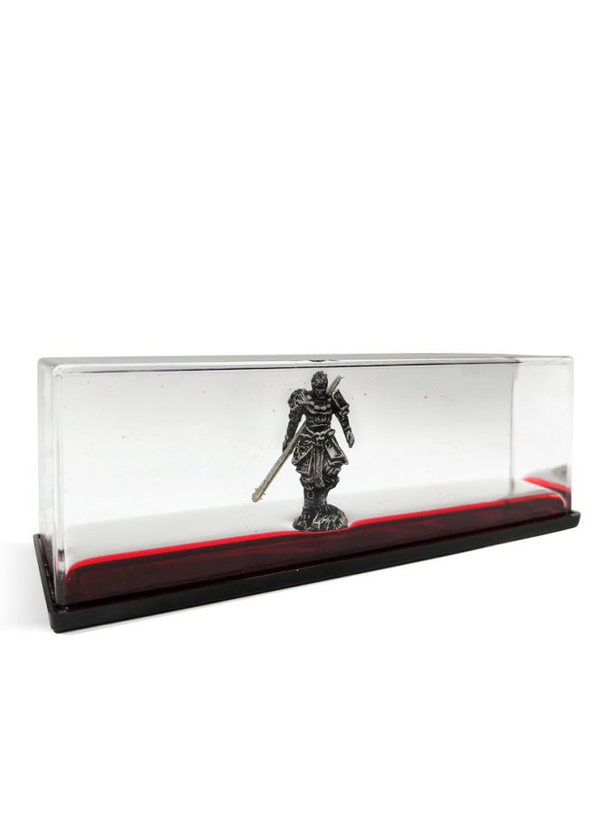 Black Myth Wukong Fluid Drifting Return Of The King Floating Acrylic Decomposition Decorative Ornaments-Color:Silver Model