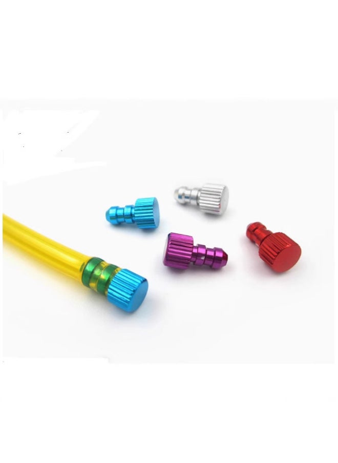 Oil Tank Fittings Aluminum Alloy Oil Stop Head Oil Pipe Plug Oil Pipe Plug Is Suitable For Oil Pipe With Inner Diameter Of 3-4mm-Color:Sky Blue