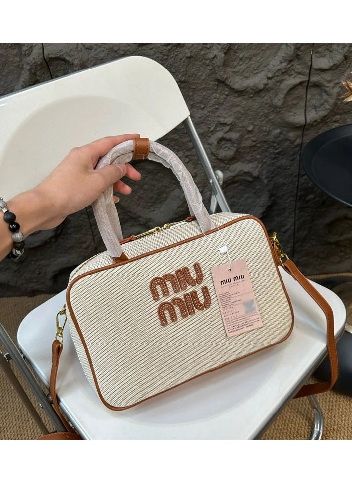 Simple Briefcase Hand Bag Single Shoulder Crossbody Bag For Women 28*9*18CM