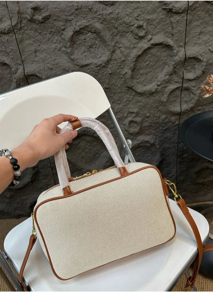 Simple Briefcase Hand Bag Single Shoulder Crossbody Bag For Women 28*9*18CM