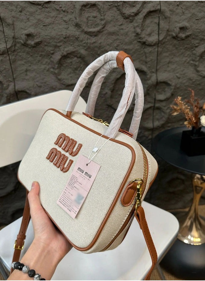 Simple Briefcase Hand Bag Single Shoulder Crossbody Bag For Women 28*9*18CM