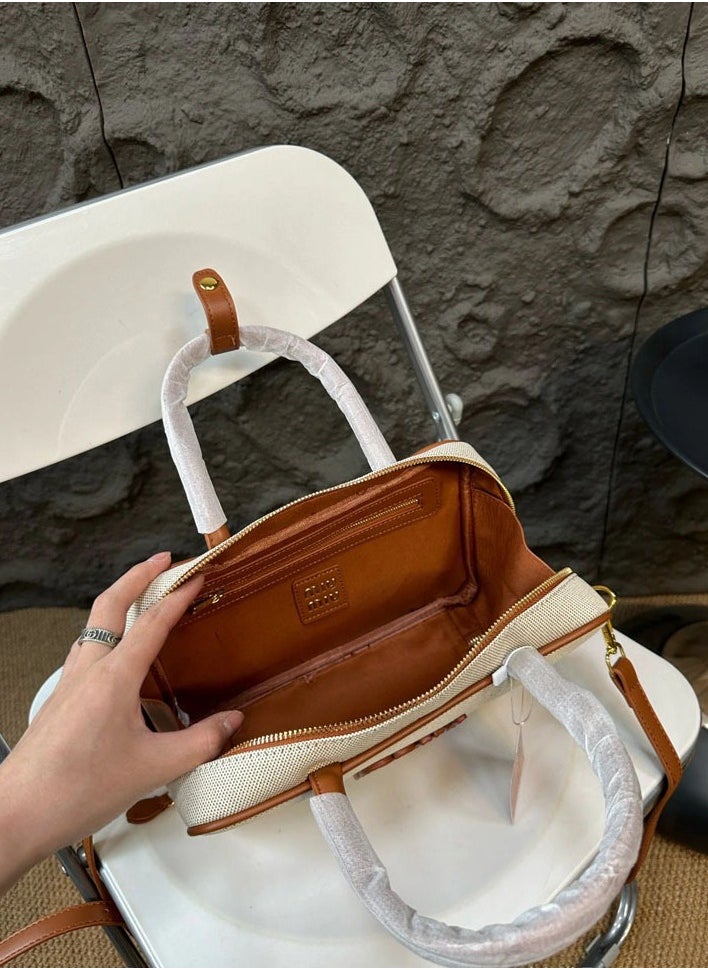Simple Briefcase Hand Bag Single Shoulder Crossbody Bag For Women 28*9*18CM