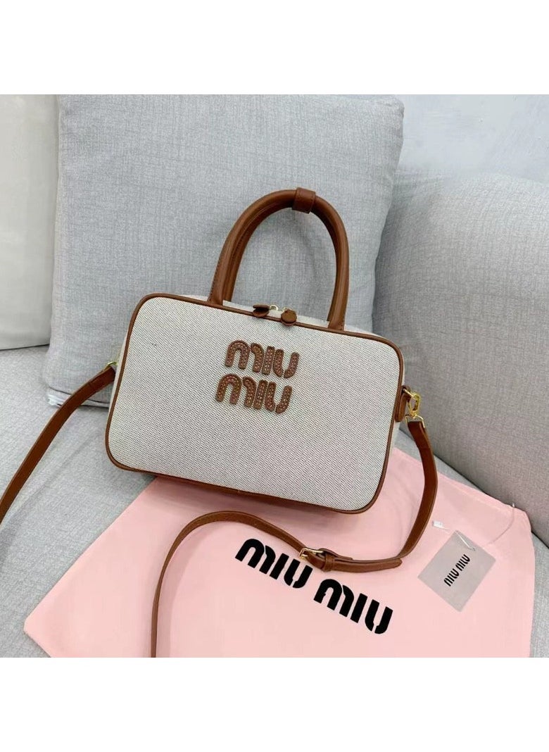 Simple Briefcase Hand Bag Single Shoulder Crossbody Bag For Women 28*9*18CM