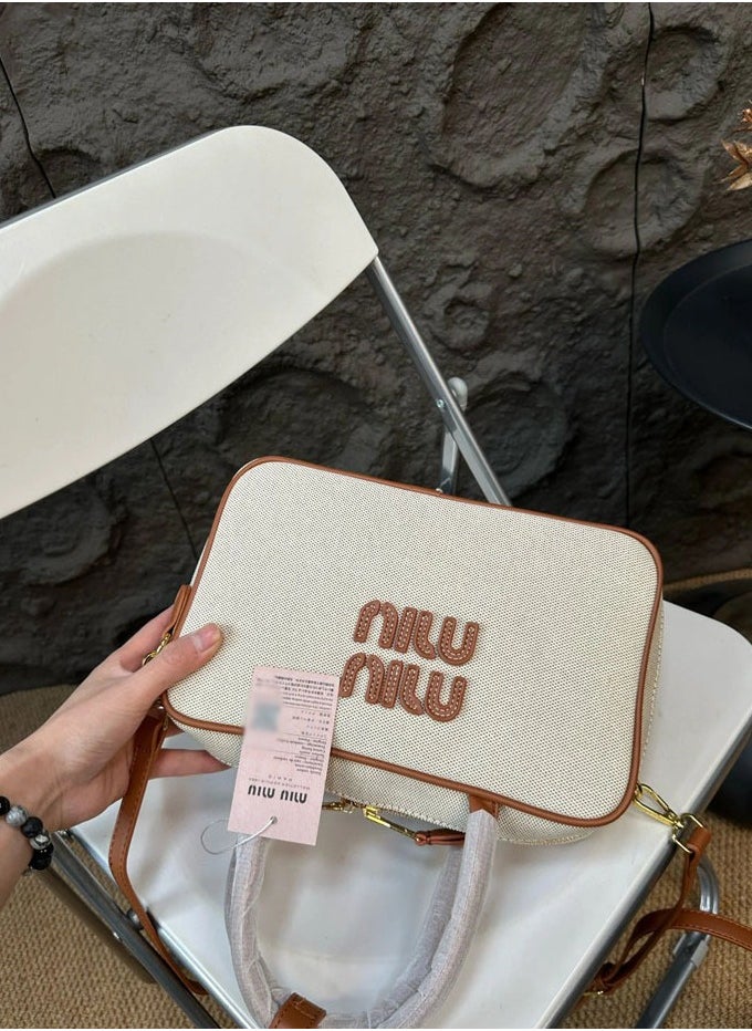 Simple Briefcase Hand Bag Single Shoulder Crossbody Bag For Women 28*9*18CM