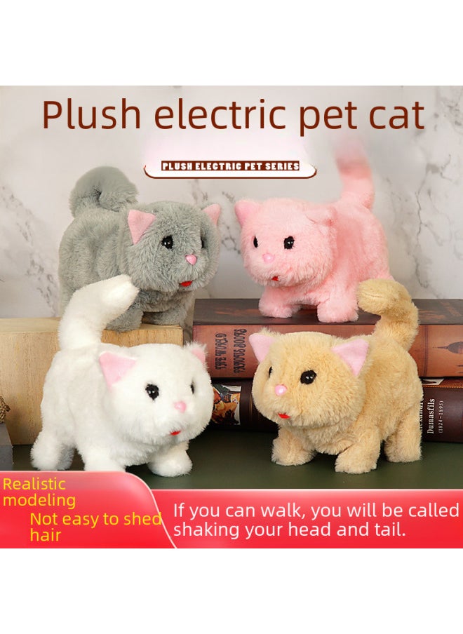 Children's Simulated Teddy Rabbit Electric Pet Dog Plush Walking Barking Toy Electronic Pet Dog Toy-Color:Rabbit ]-Specifications:Rope Bell Charger Rechargeable Battery Screwdriver