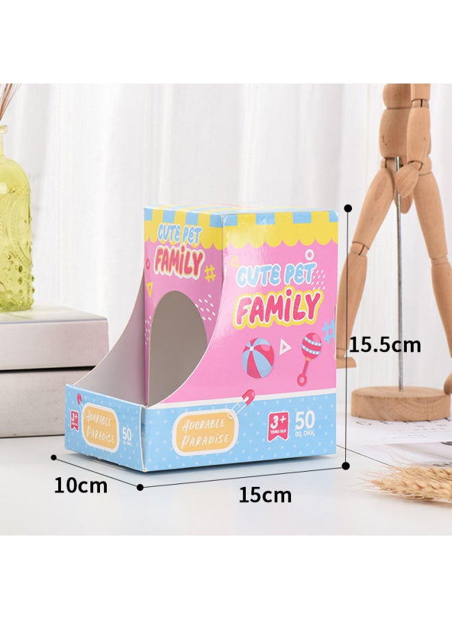 Simulation Plush Electric Puppy Color Box Will Walk Will Call Pet Dog Electronic Dog Girl Children's Day Gift Box-Color:Footprint Color Box
