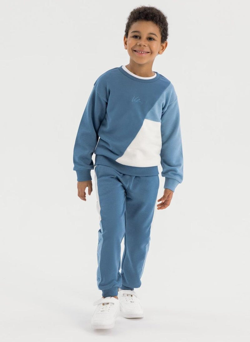 Boys Kids Tracksuit with Print – 2 Piece Set