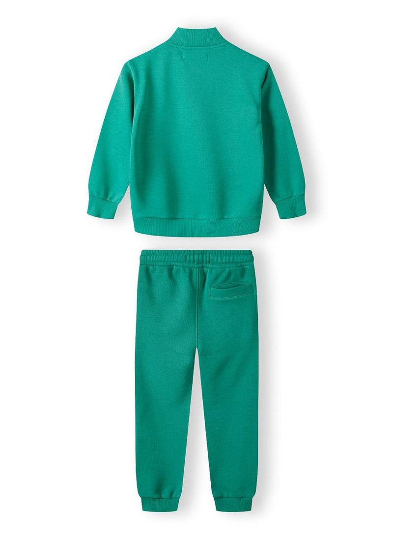 Boys Tracksuit with Print – 2 Piece Half Zip Set